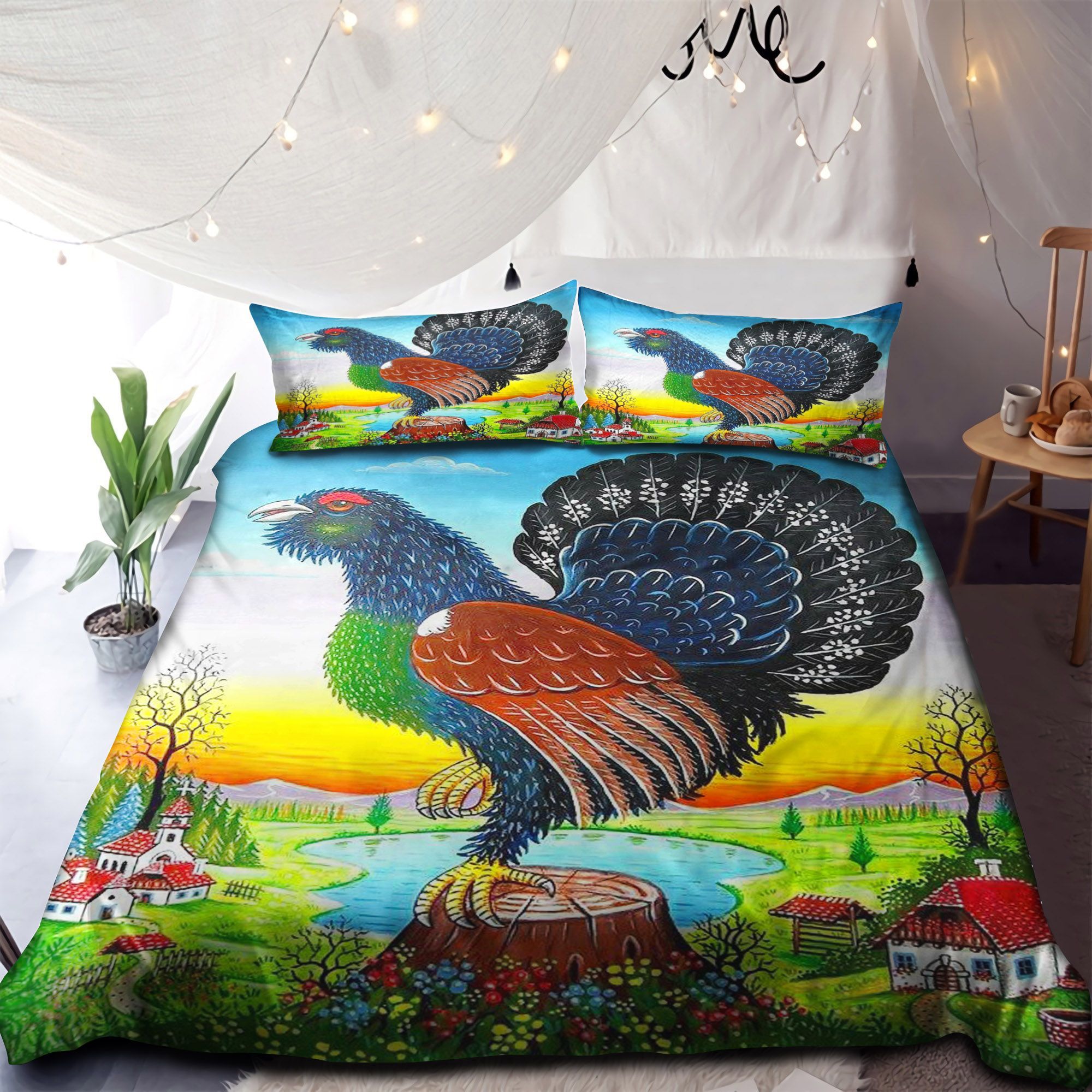 Wild Rooster Bedding Set