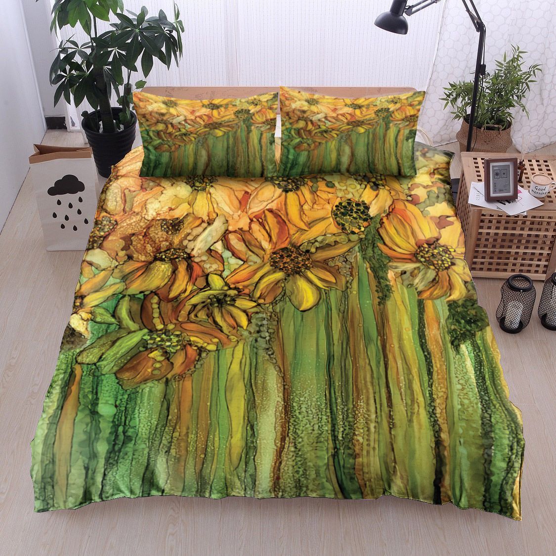 Wild Sunflower Garden Bedding Set