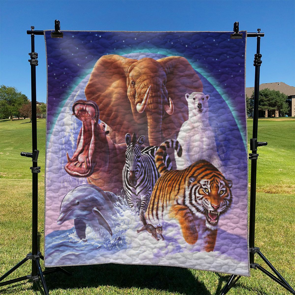 Wild World Wild Animal NI0411088DT Quilt Blanket