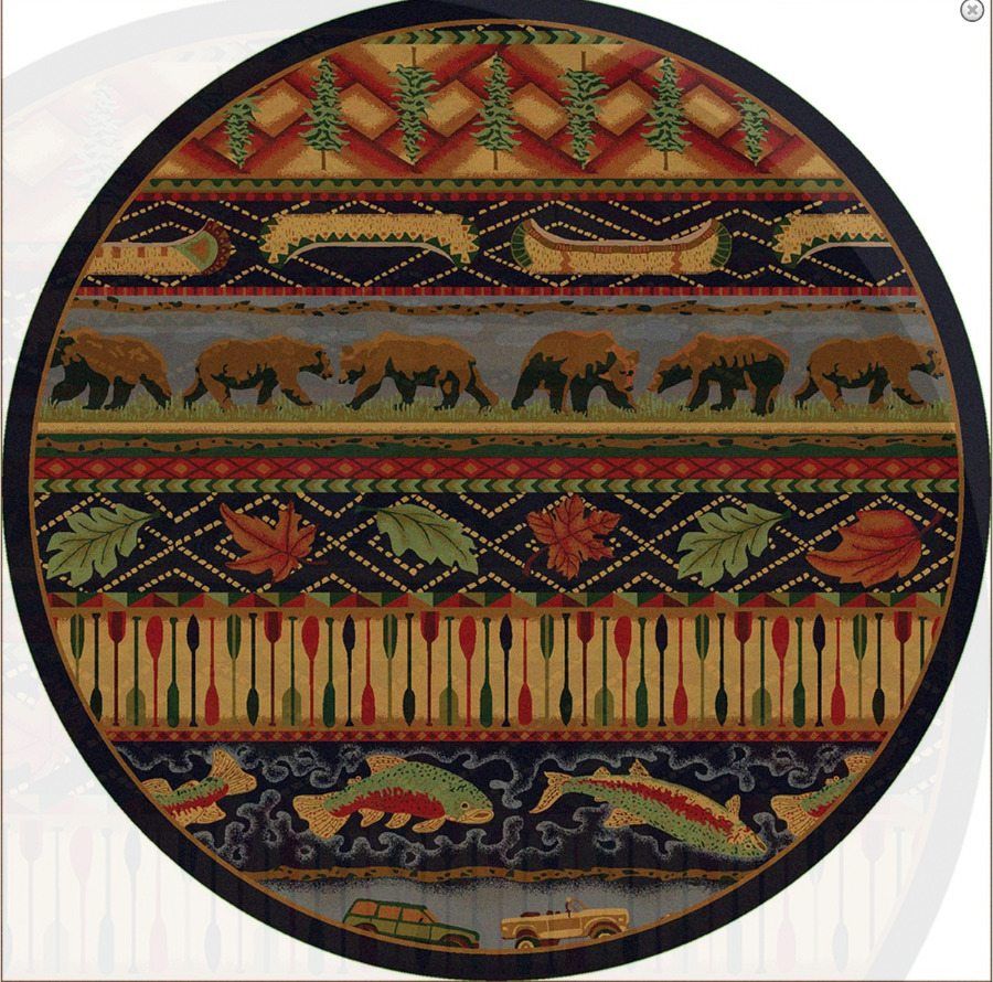 Wilderness Trek Bear Round Carpet