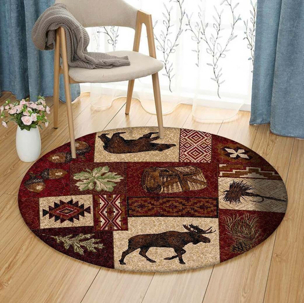 Wildlife Accent Round Carpet