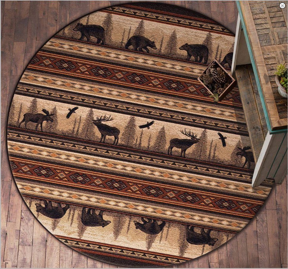 Wildwood Trails Round Carpet