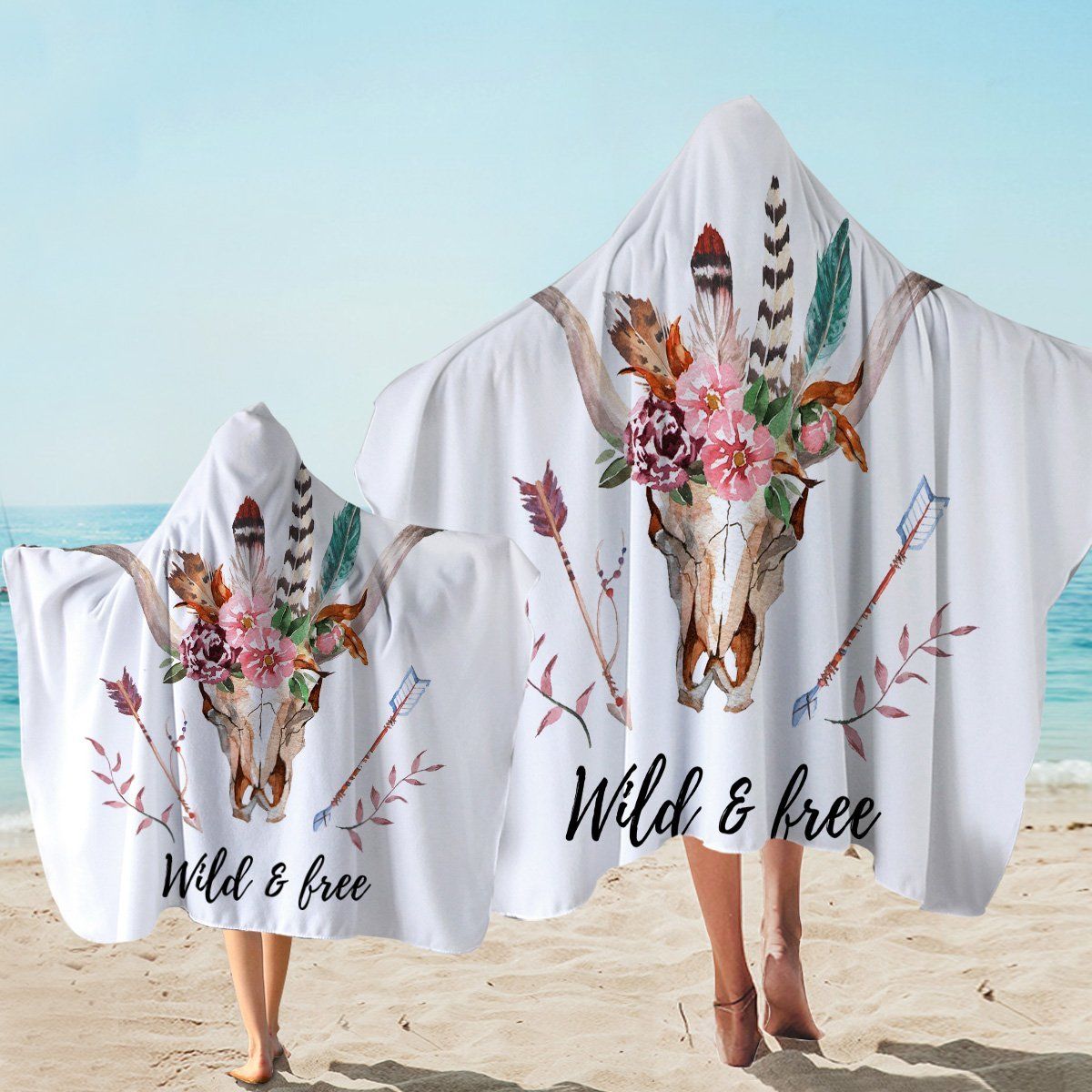 Wilf And Free Trophyhead Printed Hooded Towel