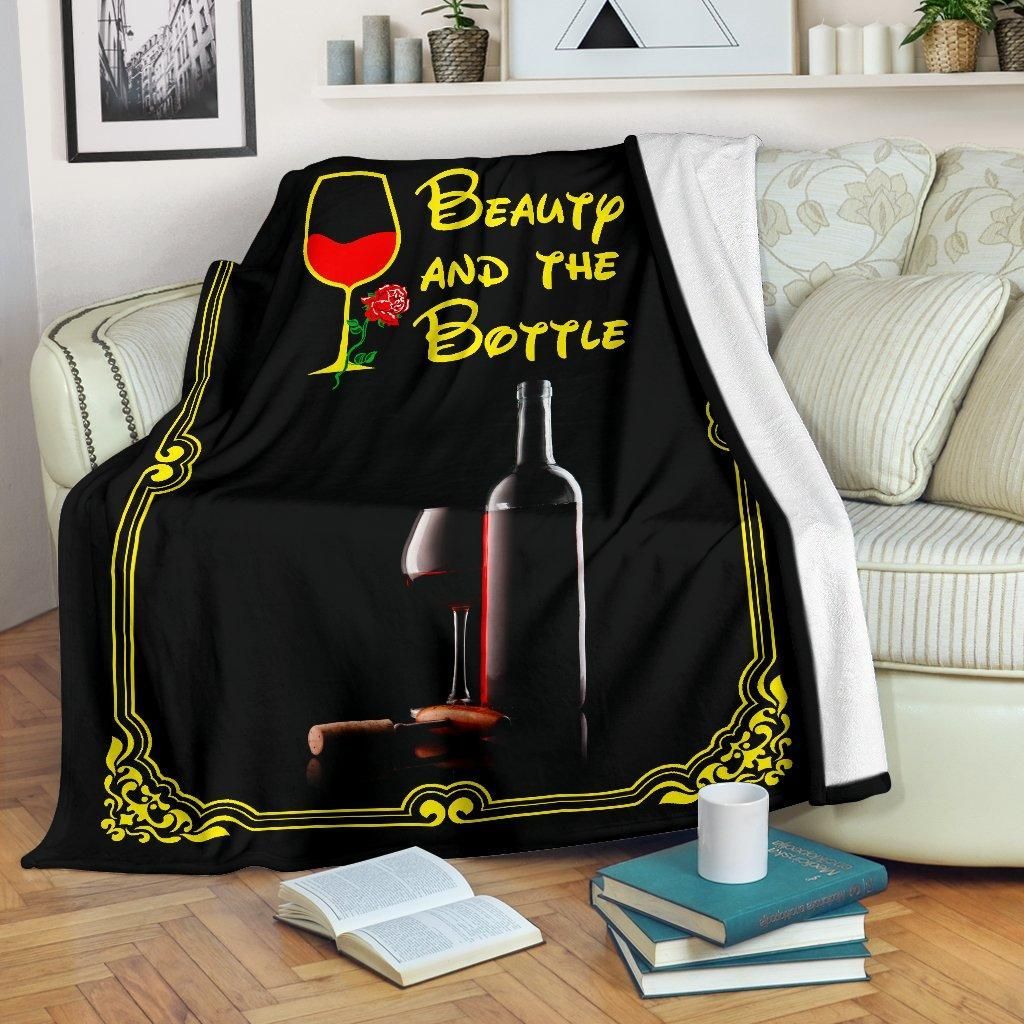 Wine Sherpa Fleece Blanket