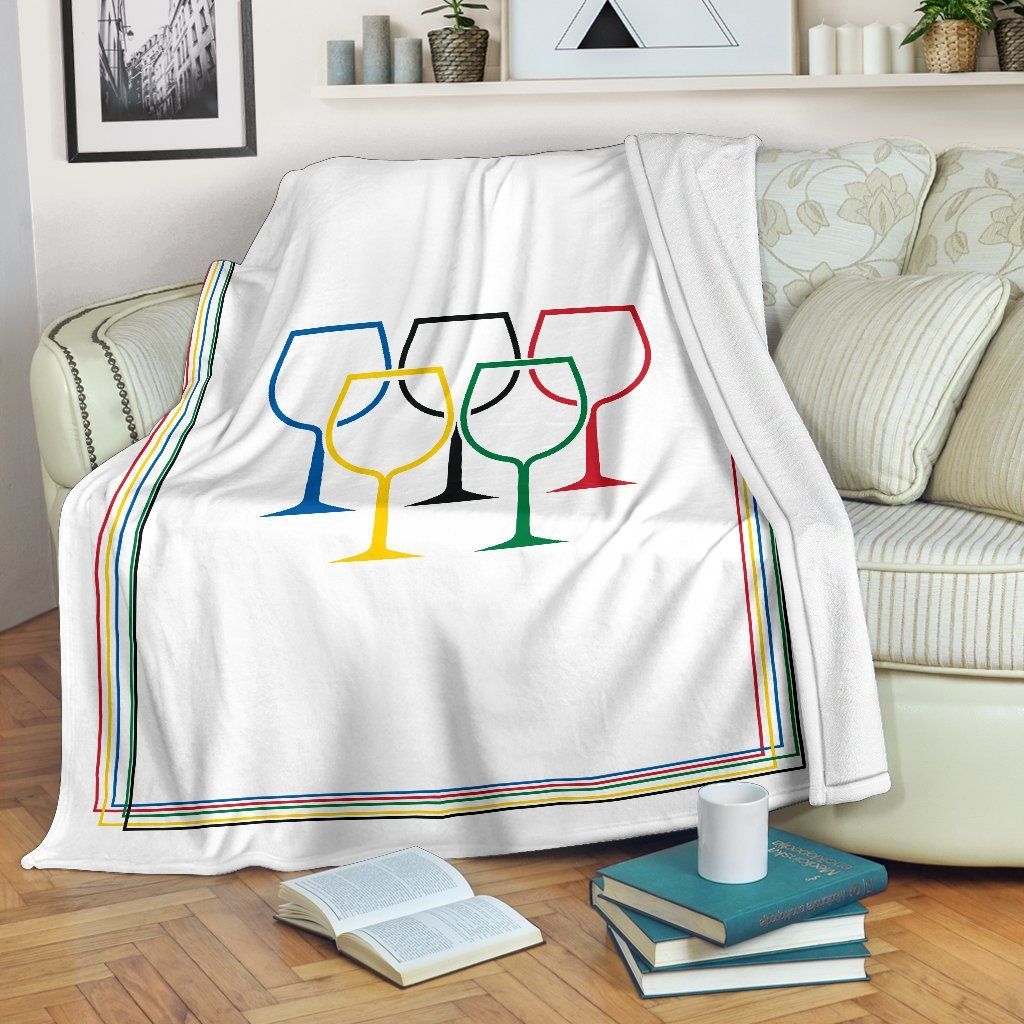 Wine Sherpa Fleece Blanket