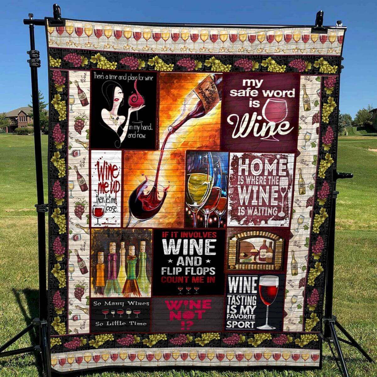 Wine Me Up PK270558 Quilt Blanket