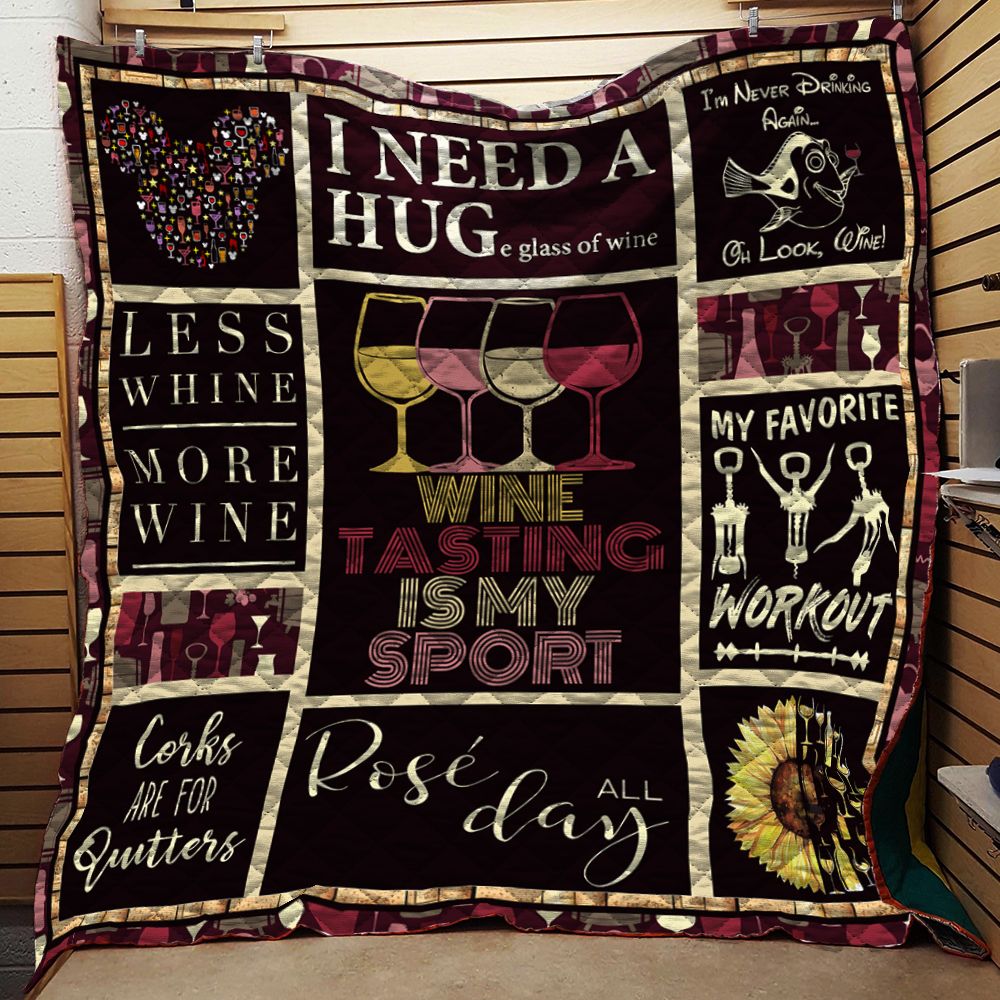 Wine Quote Quilt Blanket DHC0102401TD