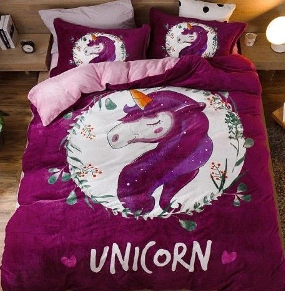 Winter Unicorn Bedding Set