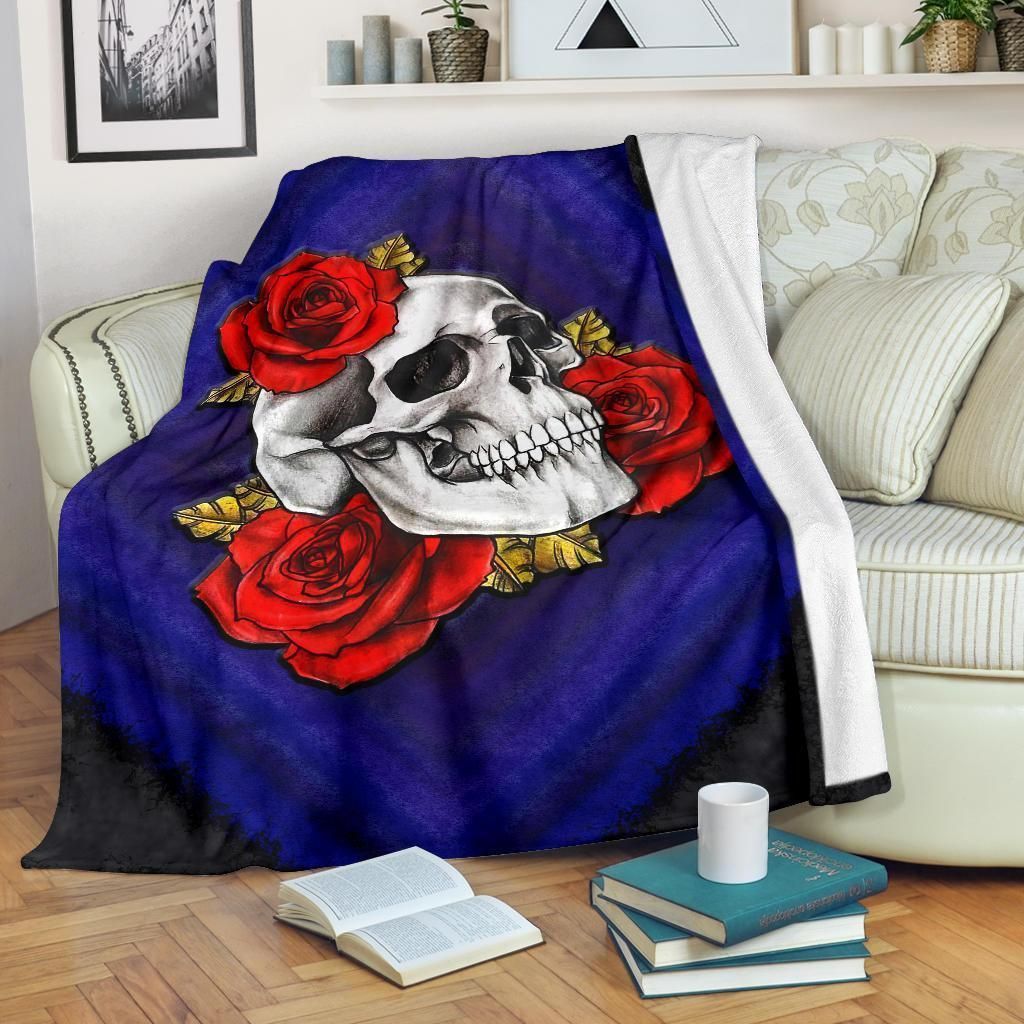 Winters Child Skull Fleece Blankets Sherpa Fleece Blanket