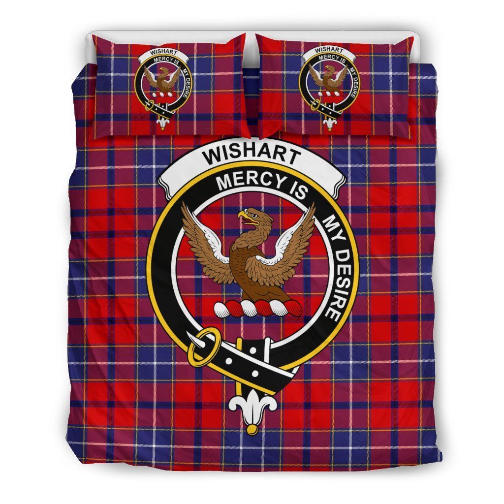 Wishart Clan Badge Tartan Bedding Set