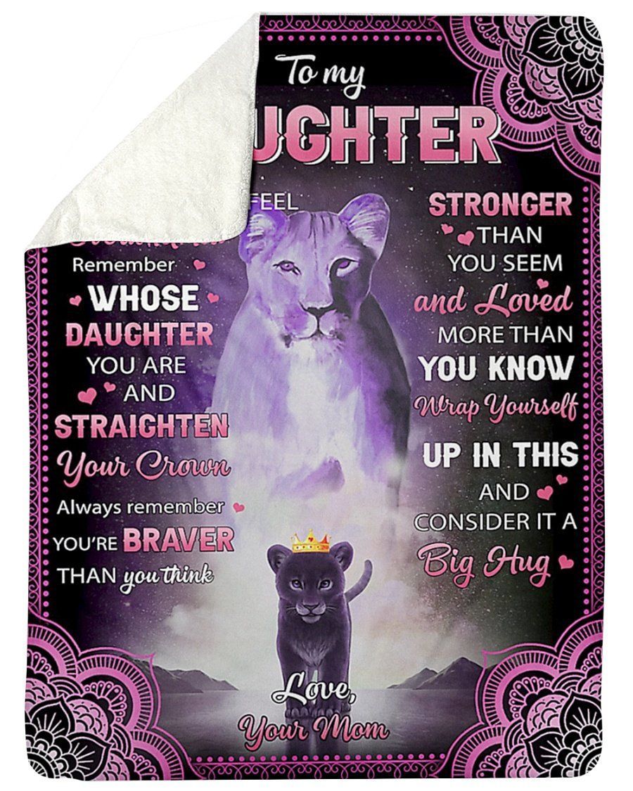 Wishes And Hugs Fleece Blanket To Daughter Sherpa Blanket