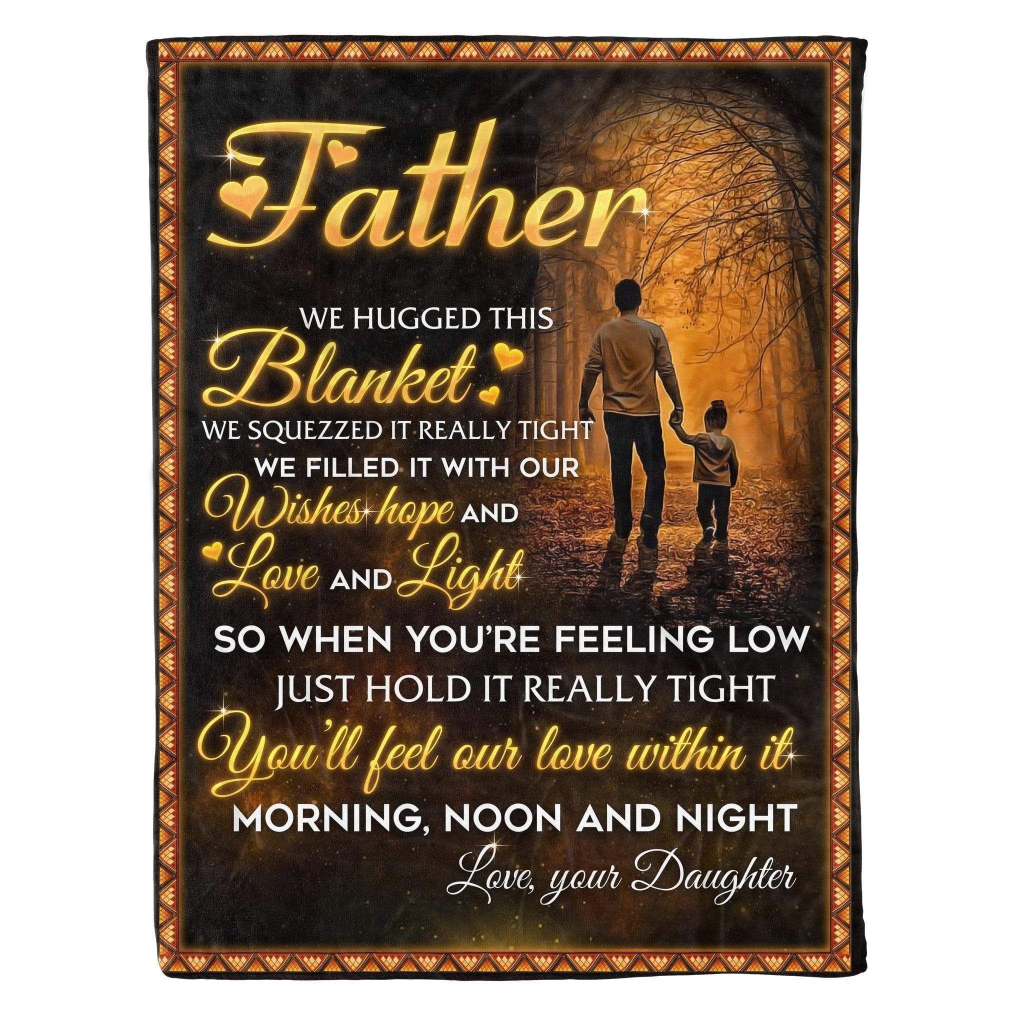 Wishes Hope Love And Light Fleece Blanket Gift For Father