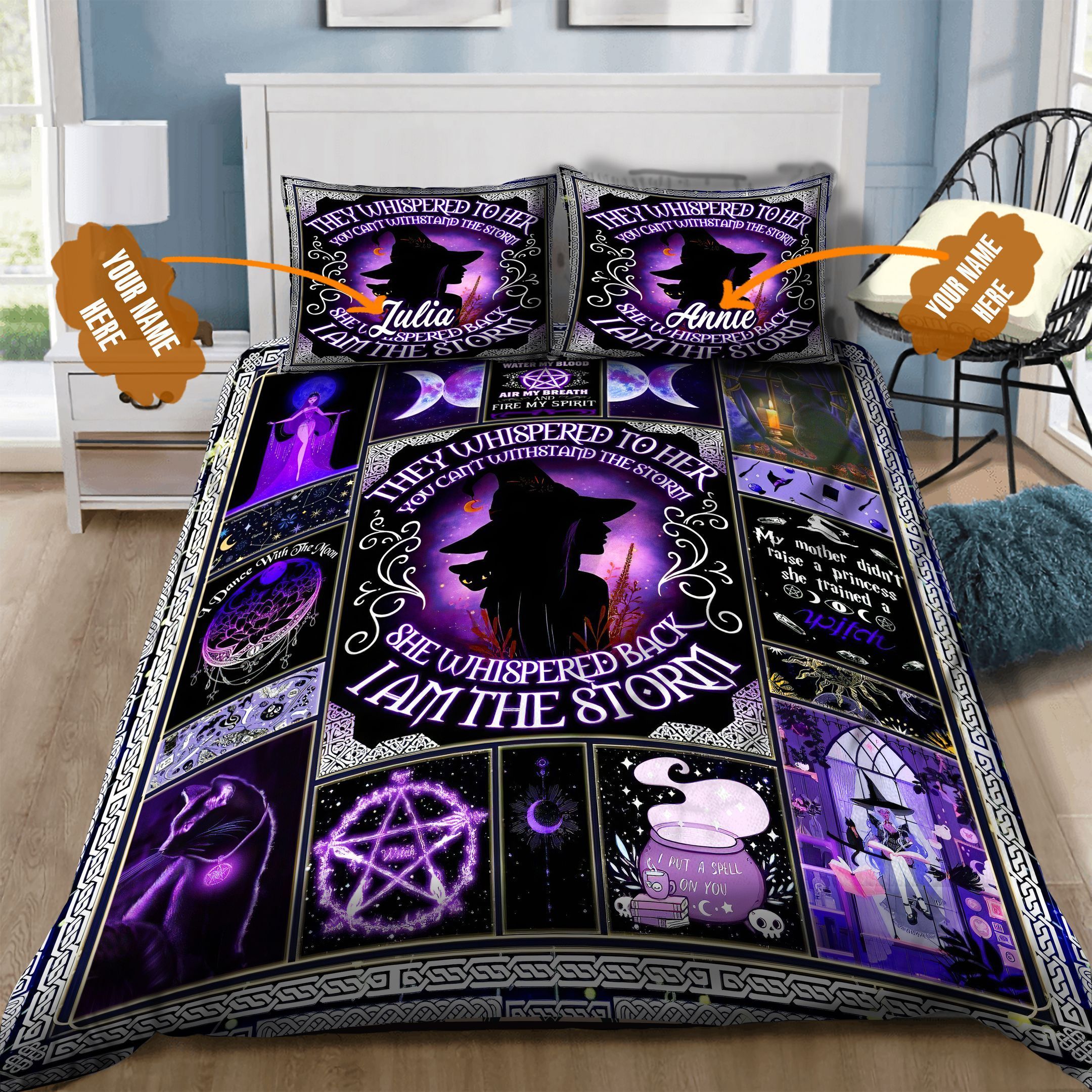 Witch Personalized Bedding Set