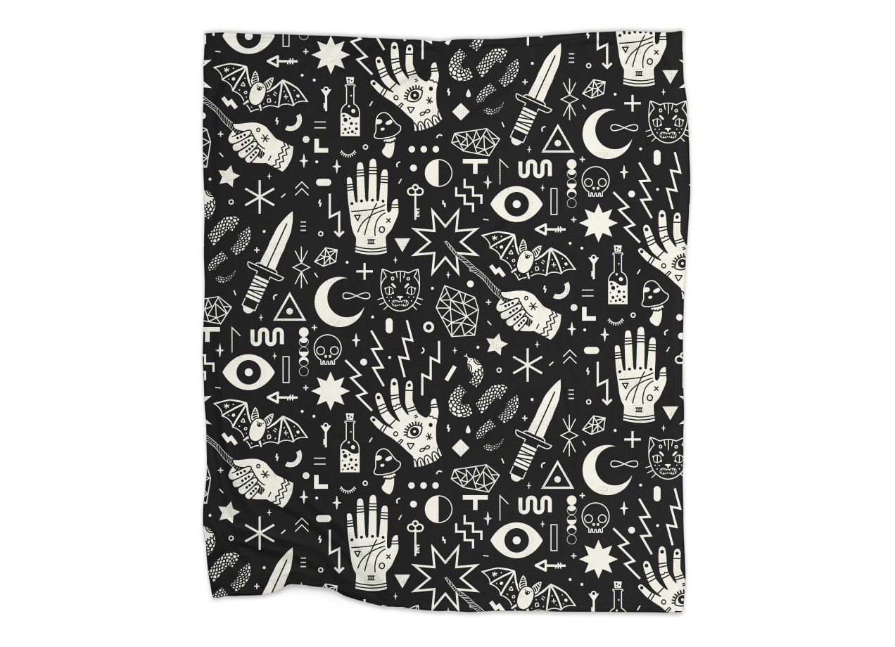 Witchcraft Sherpa Fleece Blanket