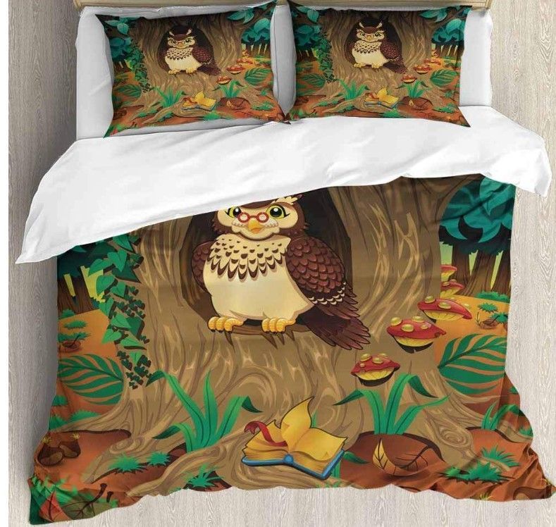 Witty Owl Bedding Set