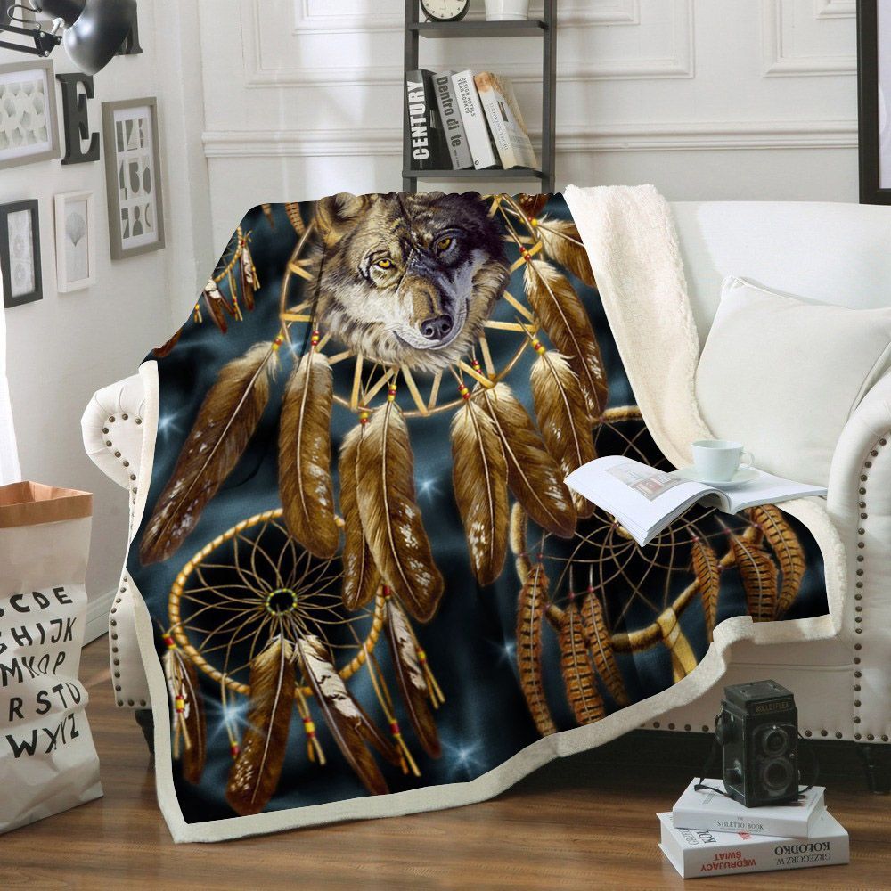 Woft Native Sherpa Fleece Blanket