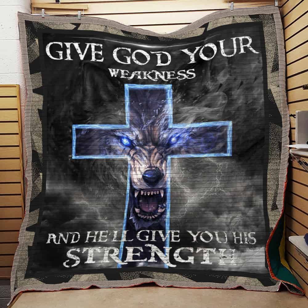 Wolf 4 GS-CL-QD0611 Quilt Blanket