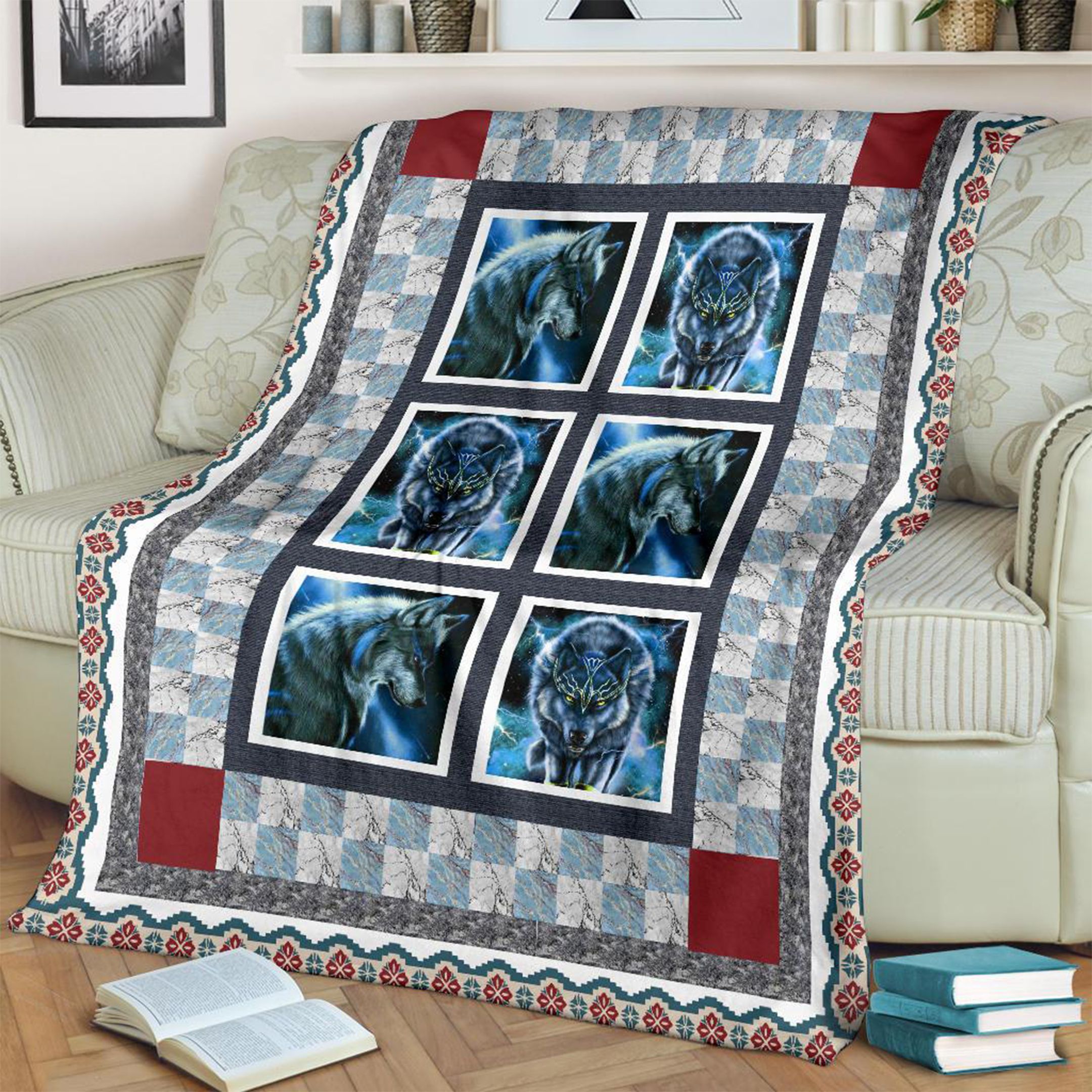 Wolf Fleece Blanket
