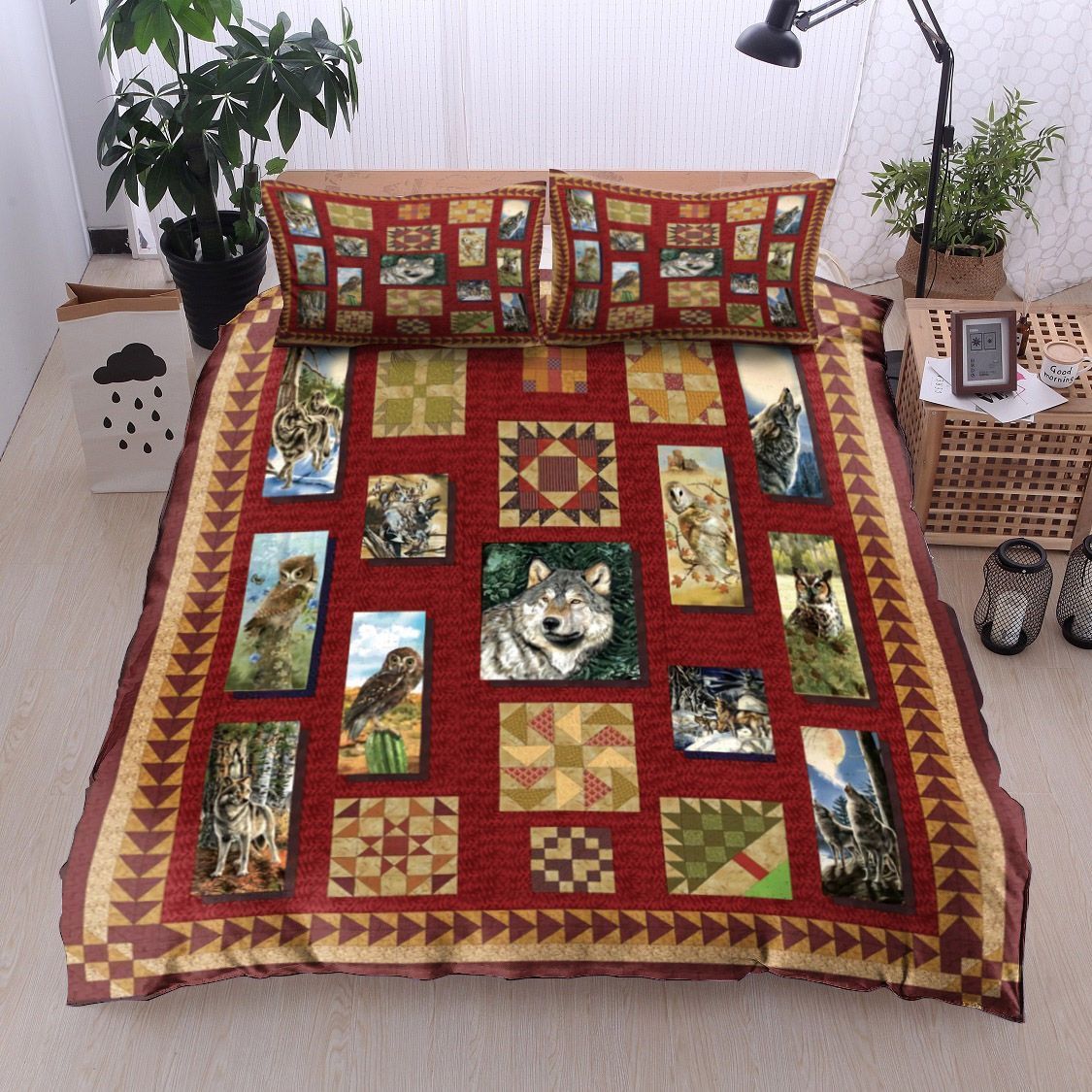 Wolf And Animals Bedding Set