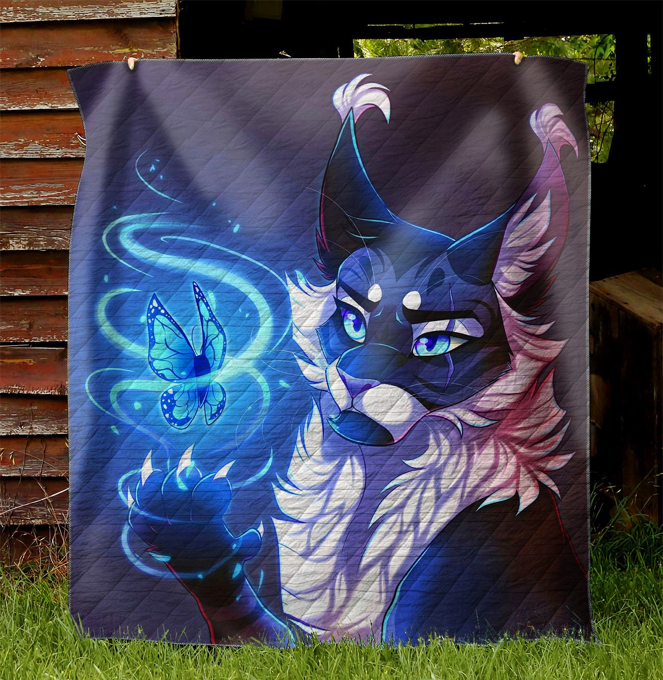 Wolf And Butterfly NI3001081YD Quilt Blanket