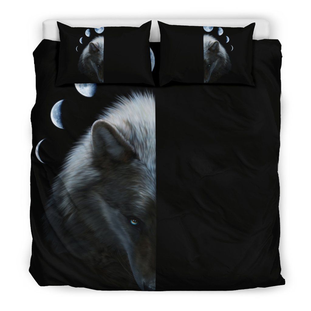 Wolf And Moon Bedding Set