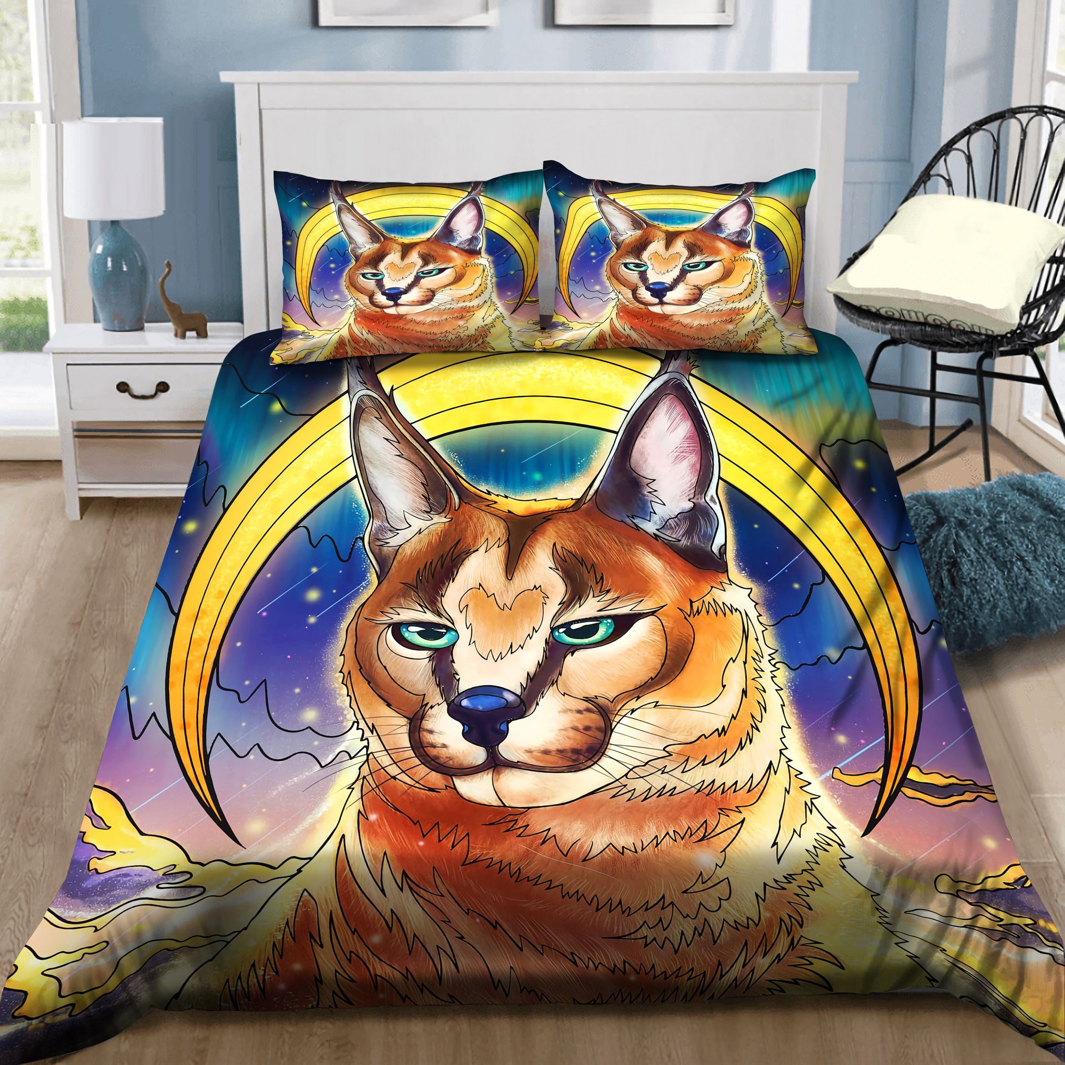 Wolf And Moon Bedding Set