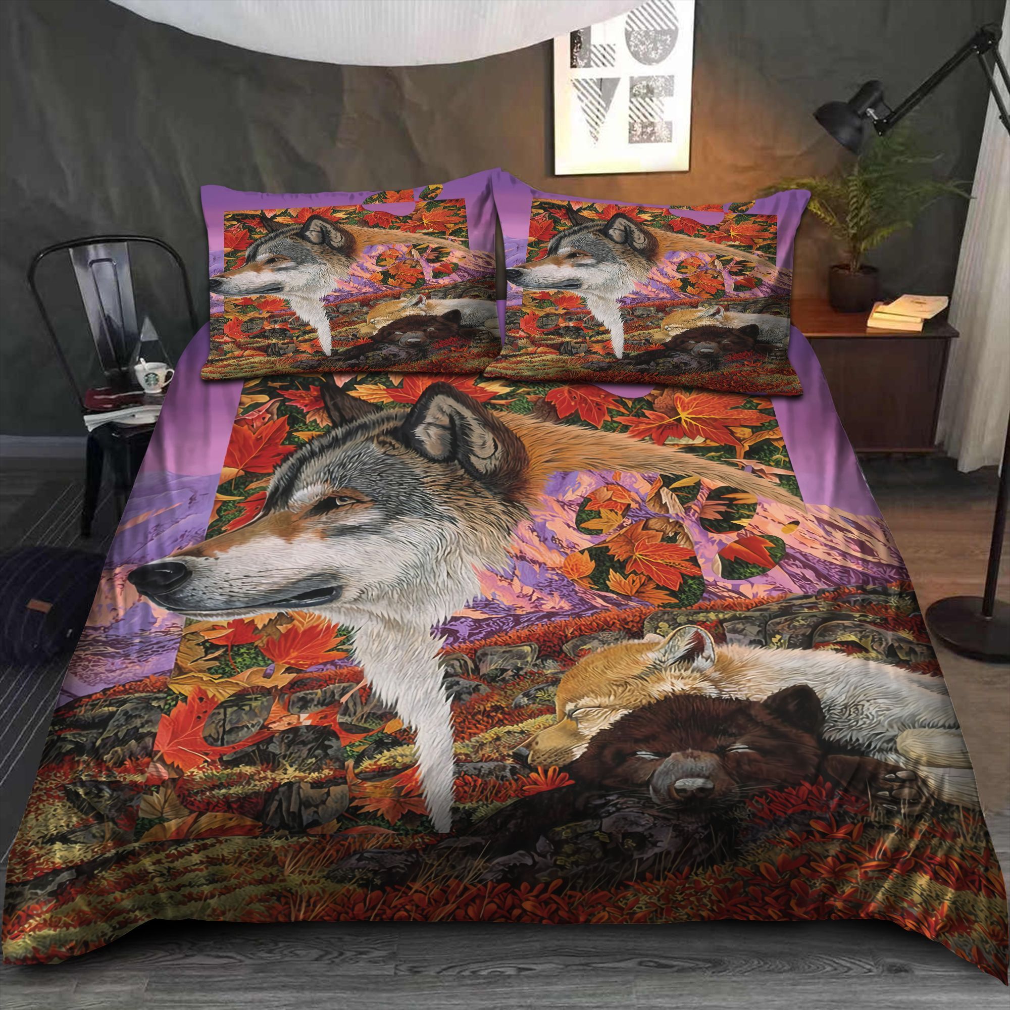 Wolf Animal Bedding Set