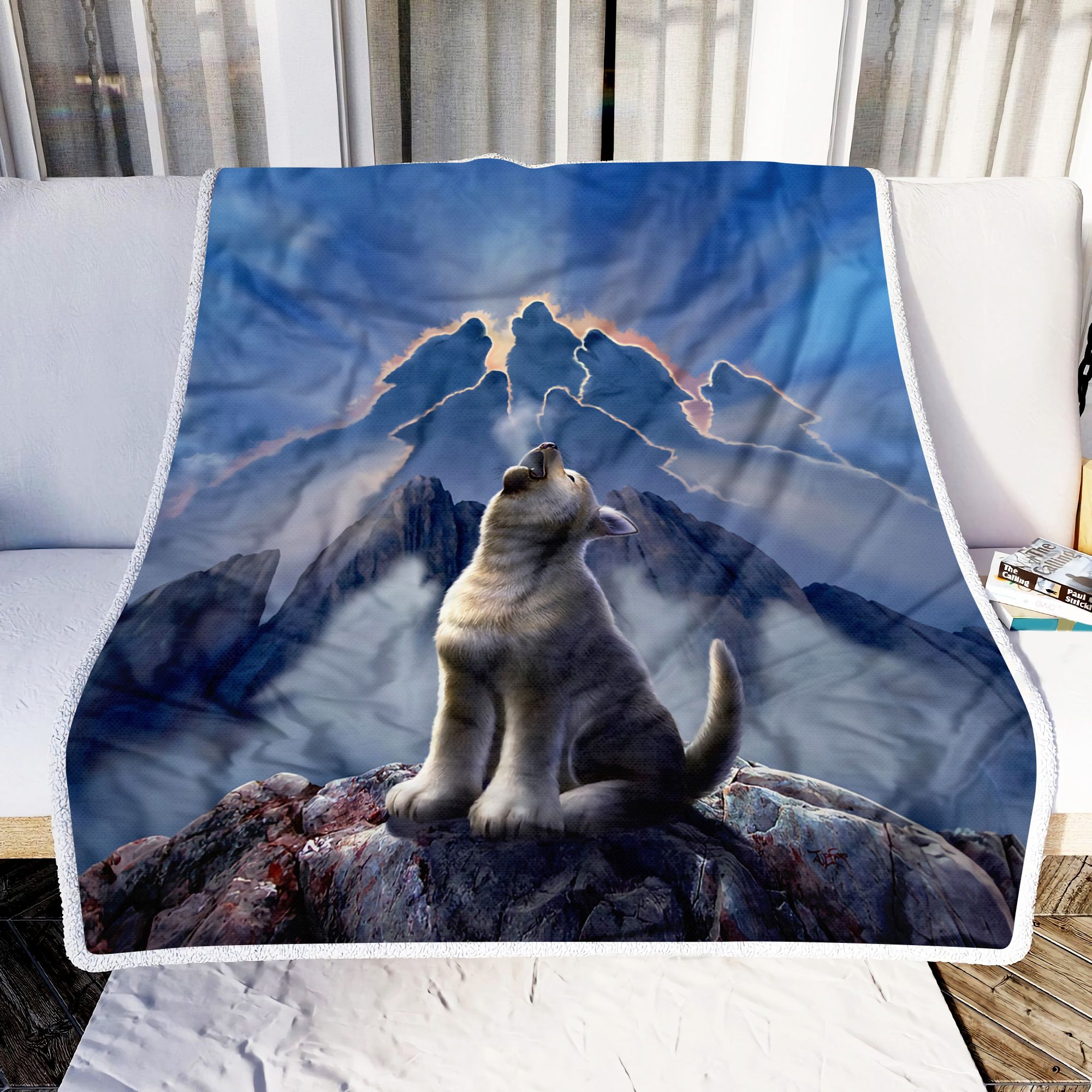 Wolf Art Fleece Blanket