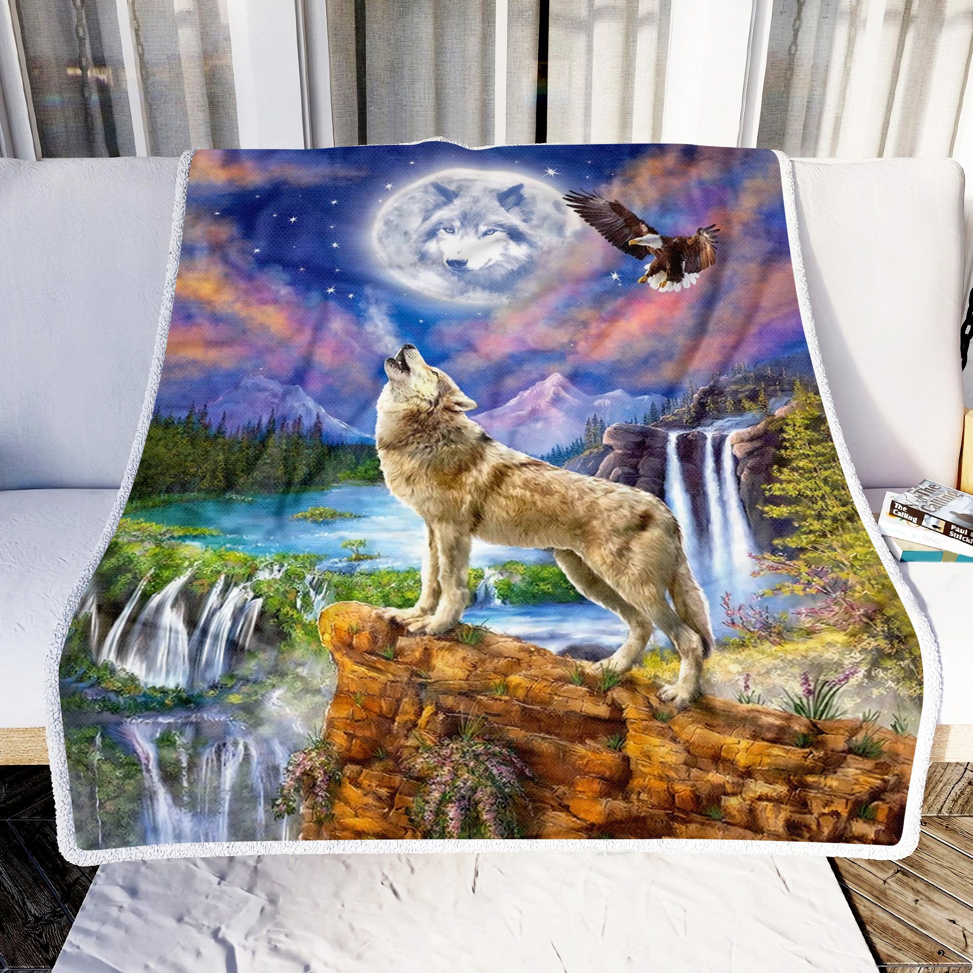 Wolf Art Fleece Blanket