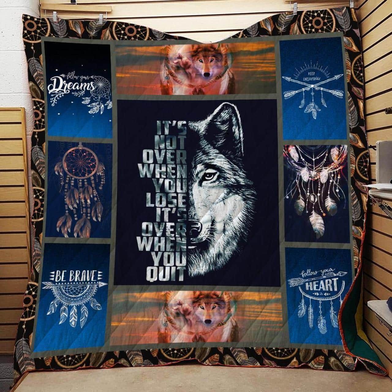 Wolf Be Brave Quilt Blanket Dhc04012053Dd
