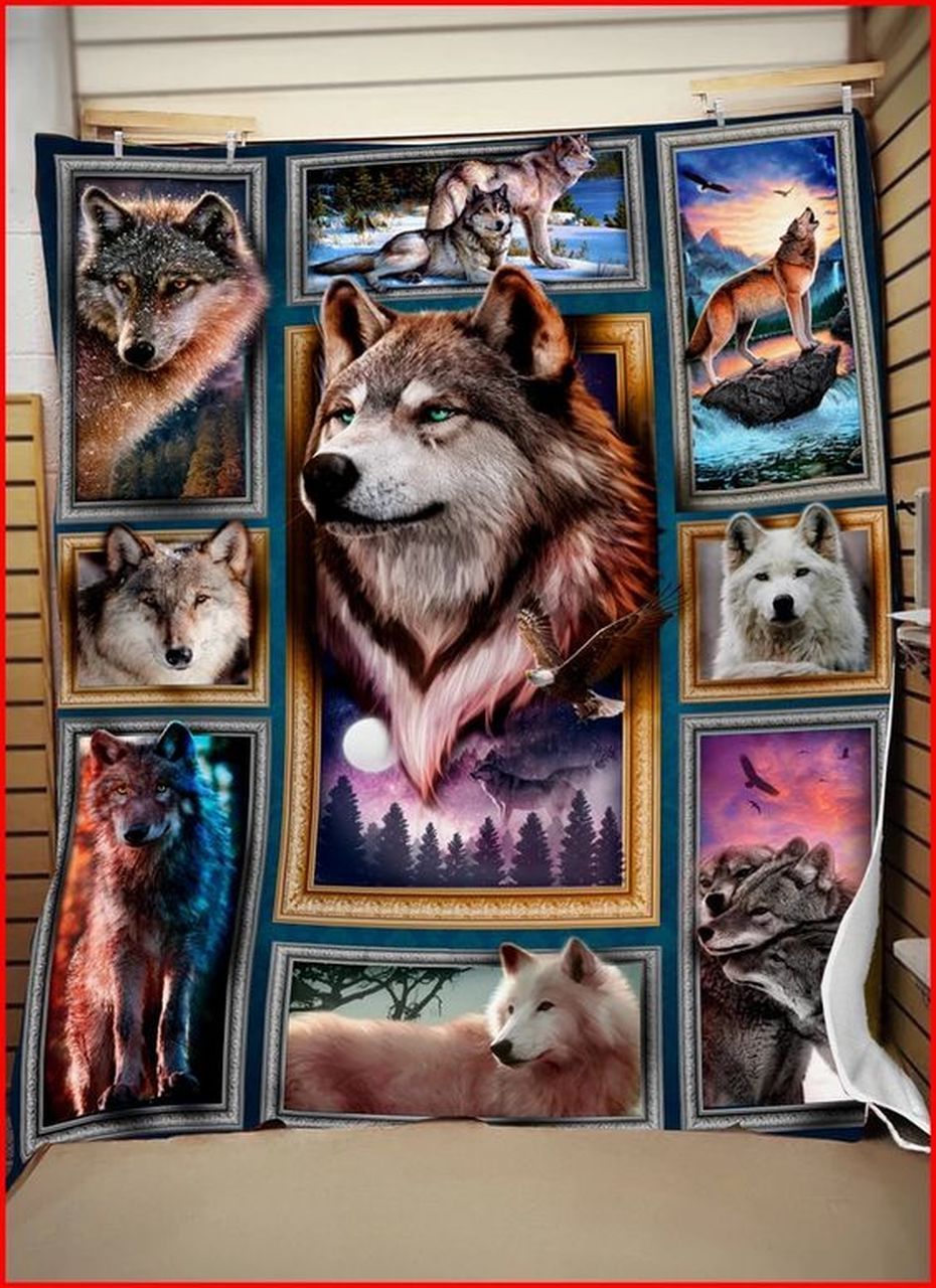 Wolf Beauty Sherpa Fleece Blanket