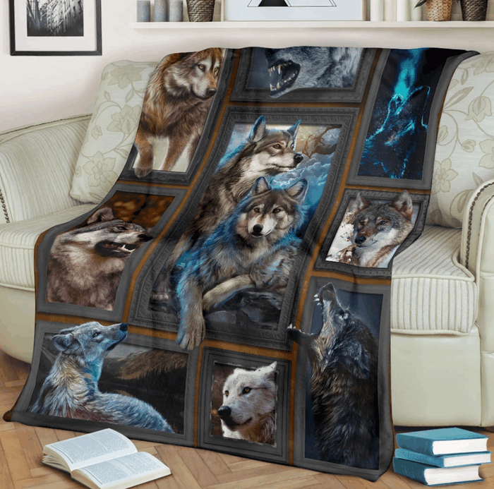 Wolf Beauty Sherpa Fleece Blanket