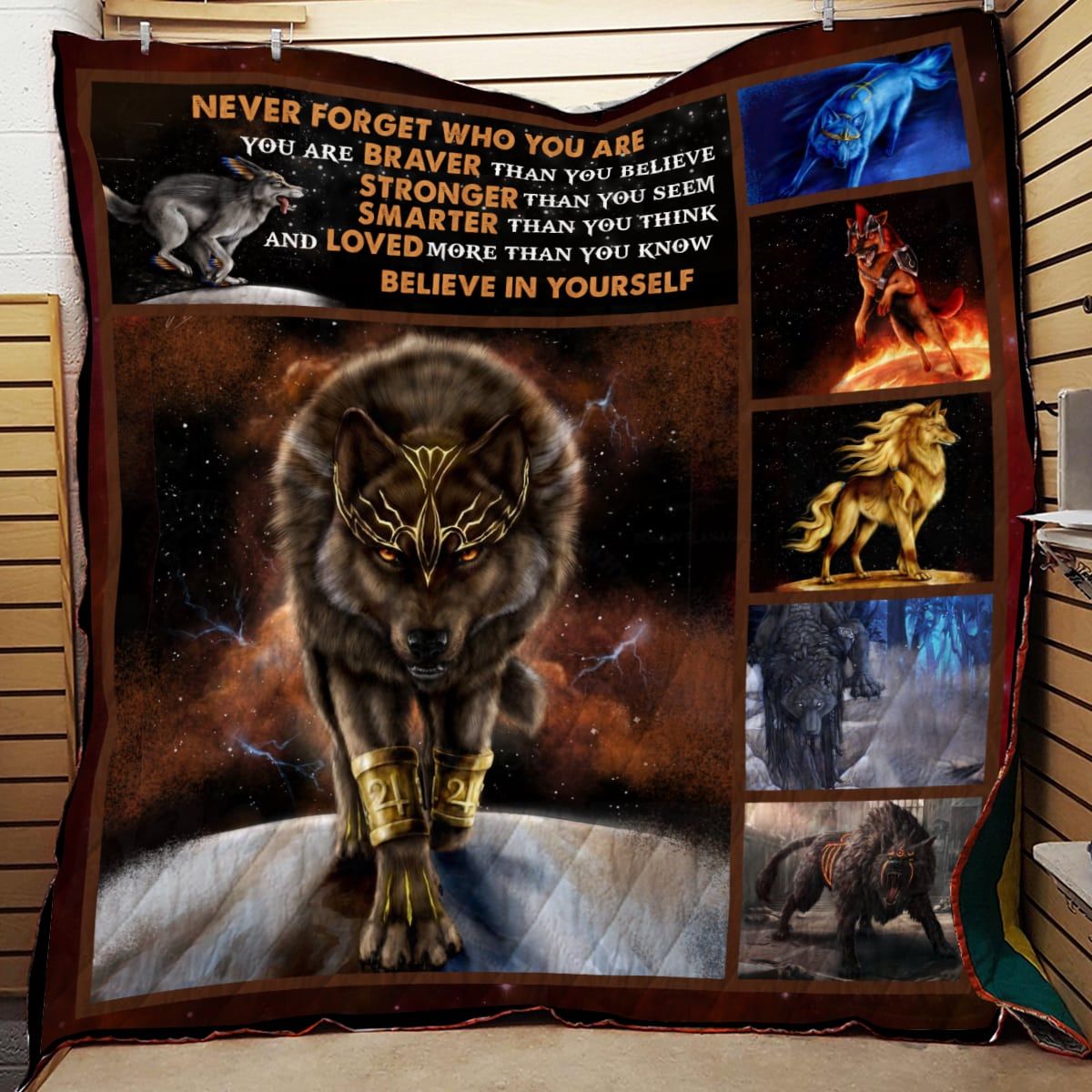 Wolf Believe In Wolf Quilt Blanket DHC3112838TD