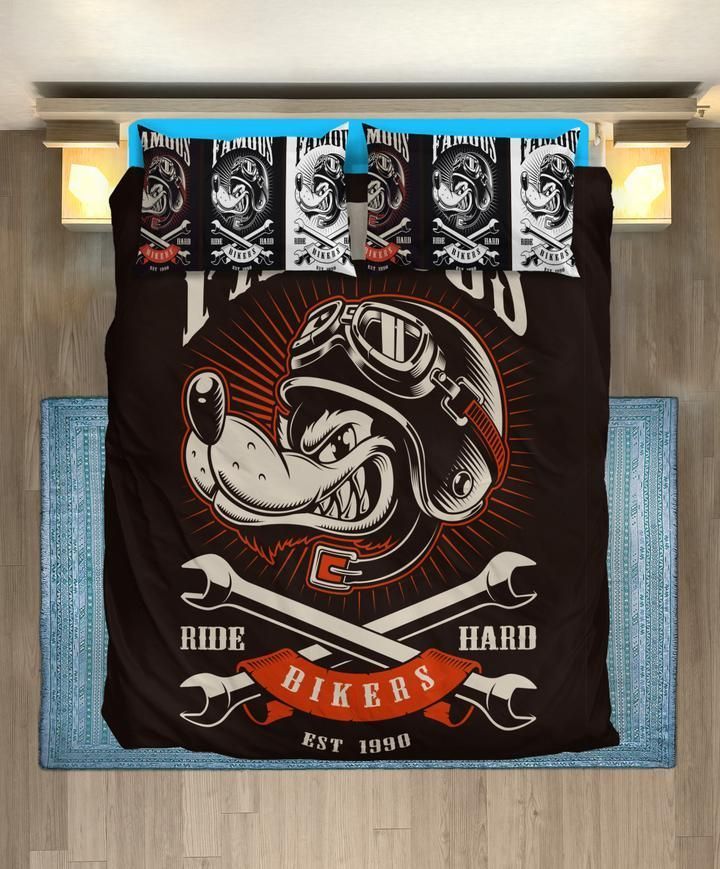 Wolf Bikers Bedding Set