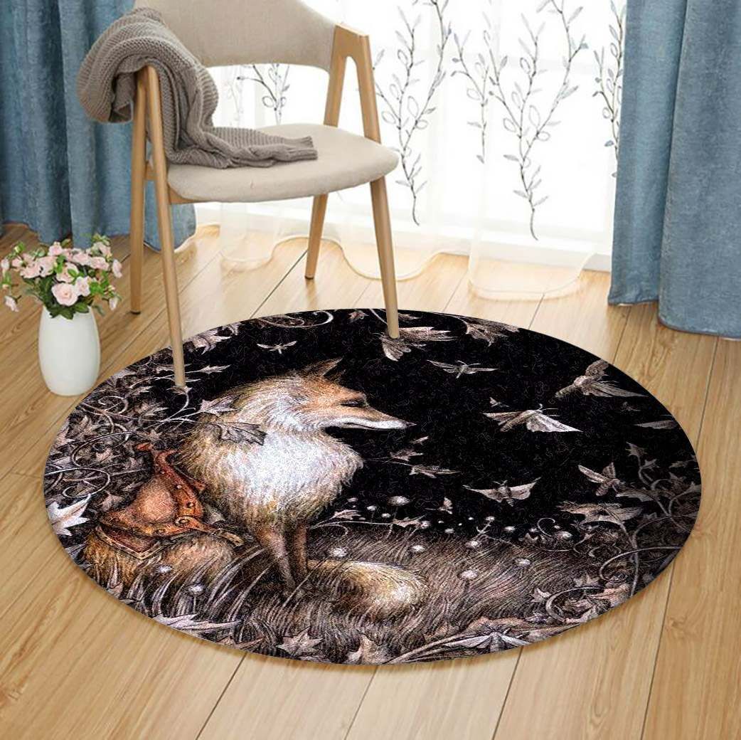 Wolf Round Carpet