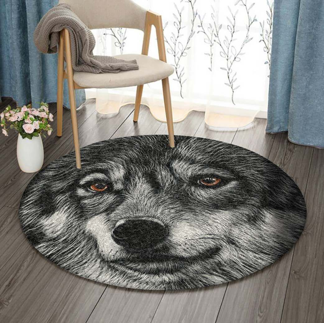 Wolf Round Carpet