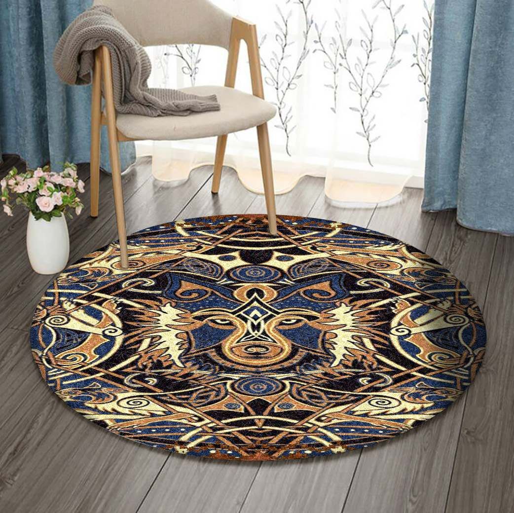 Wolf Round Carpet