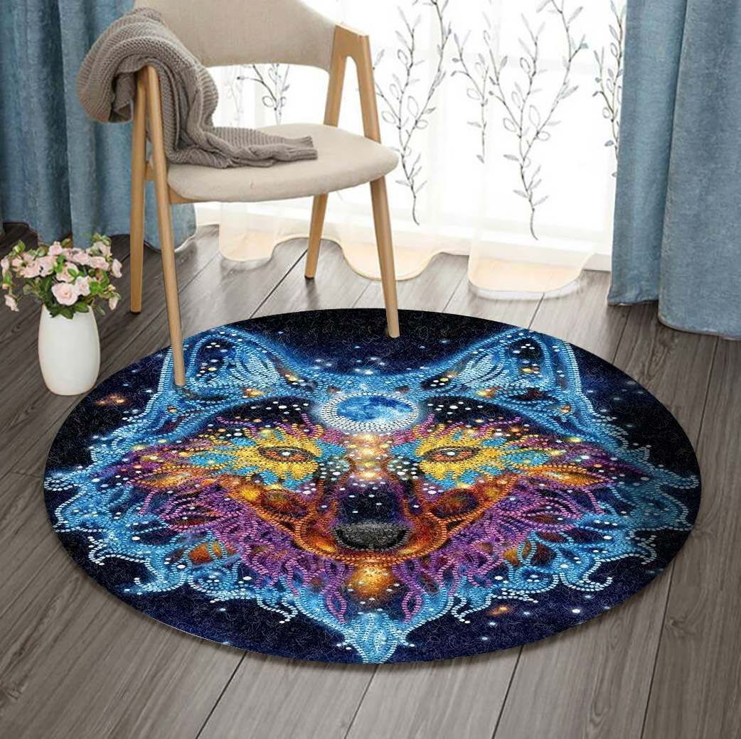 Wolf Round Carpet