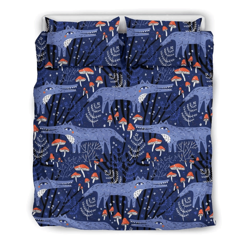 Wolf Cartoon Bedding Set