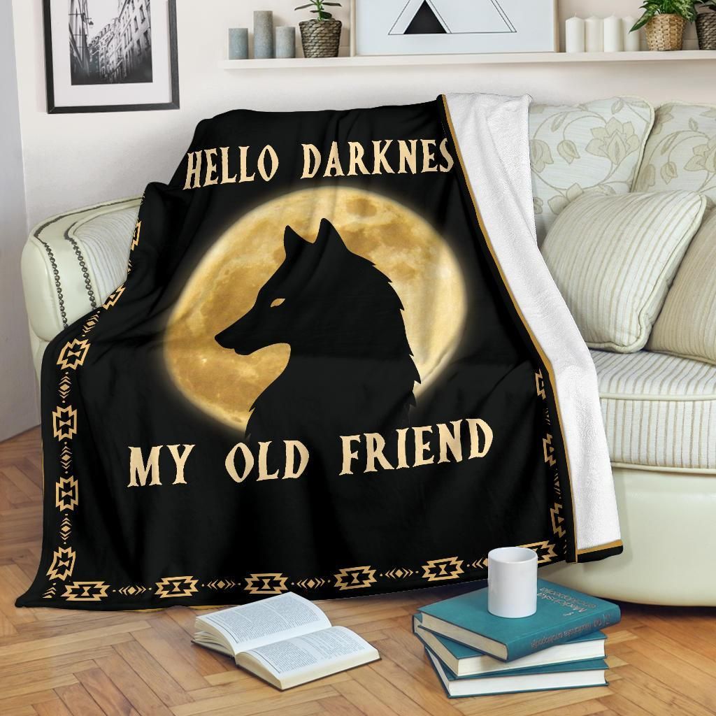 Wolf Sherpa Fleece Blanket