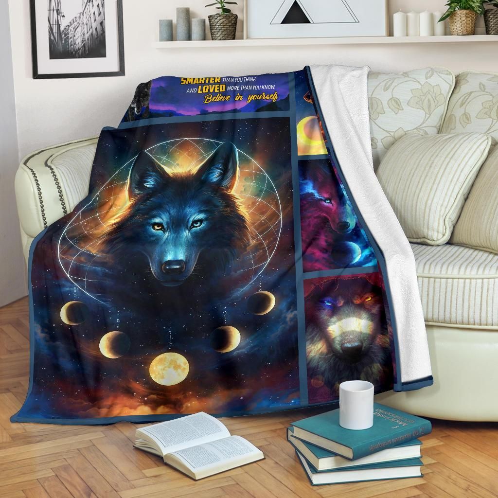 Wolf Sherpa Fleece Blanket