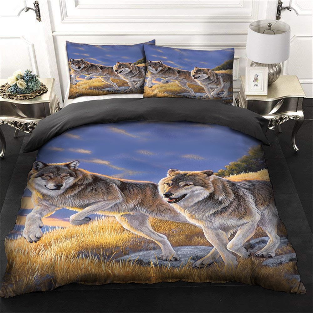 Wolf Couple Bedding Set