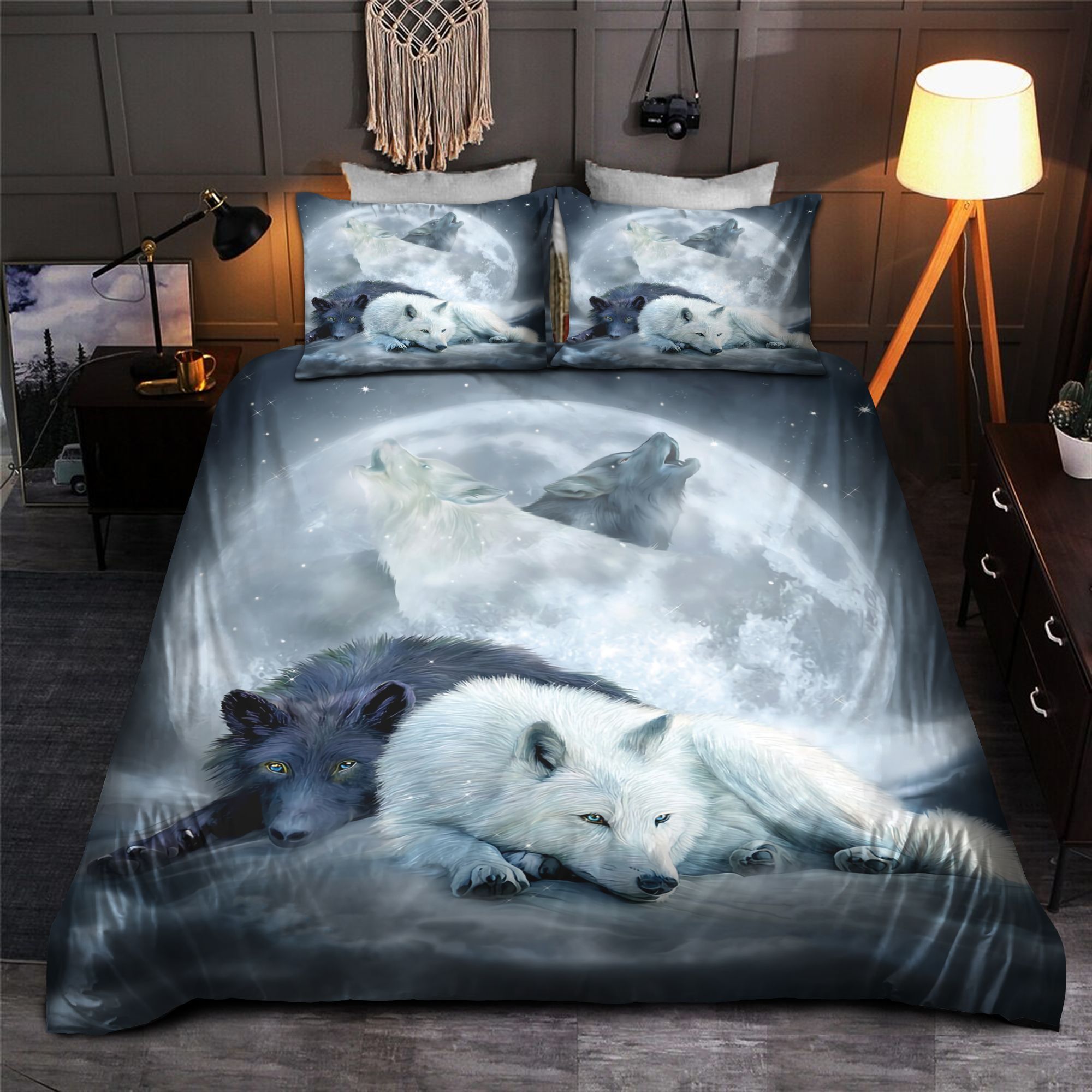 Wolf Couple Bedding Set