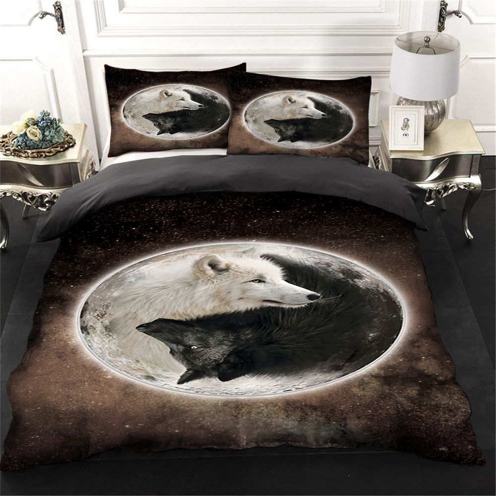 Wolf Couple Bedding Set