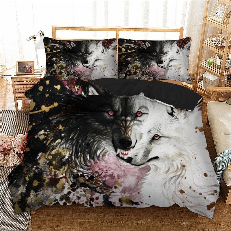 Wolf Couple Bedding Set