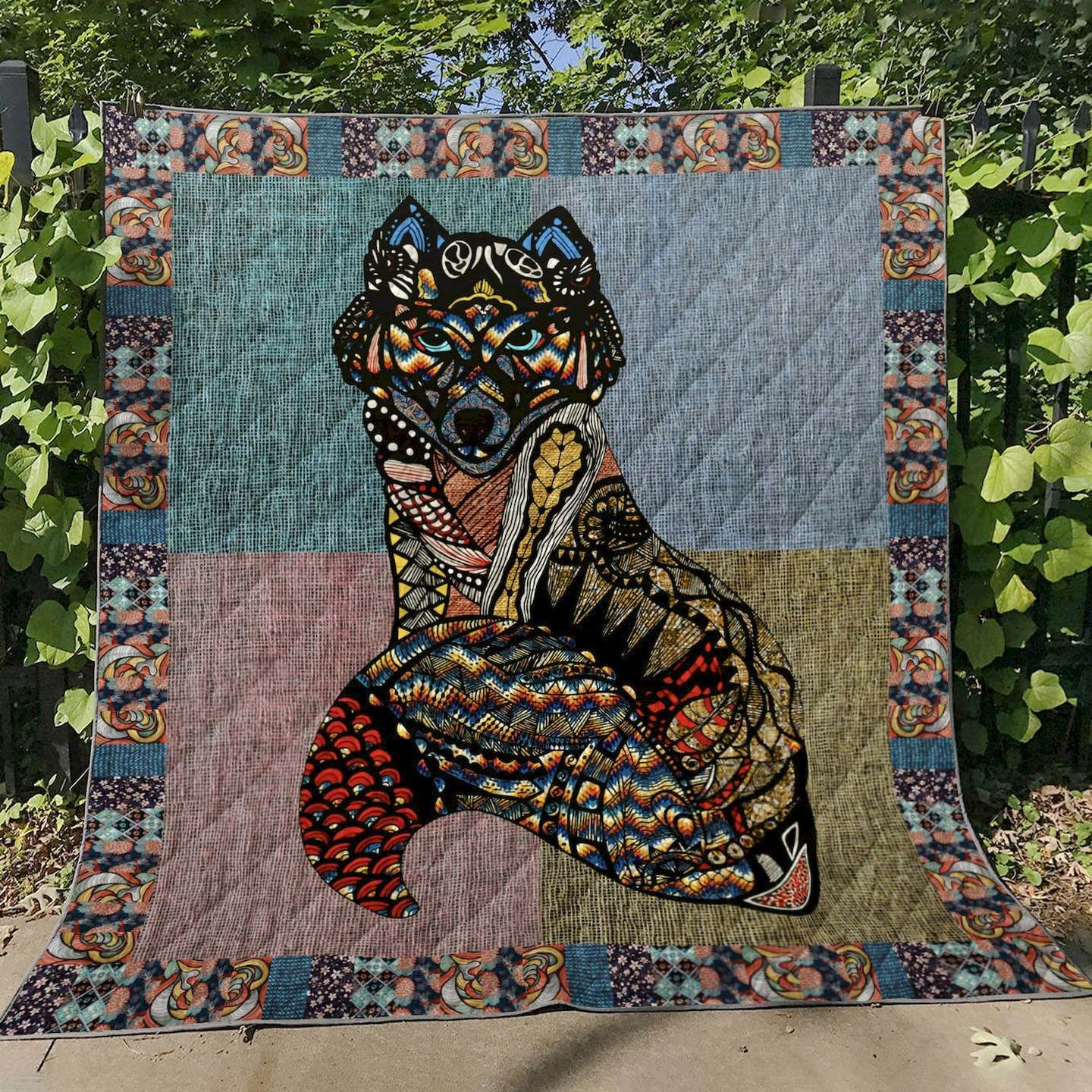 Wolf D9100 Quilt Blanket