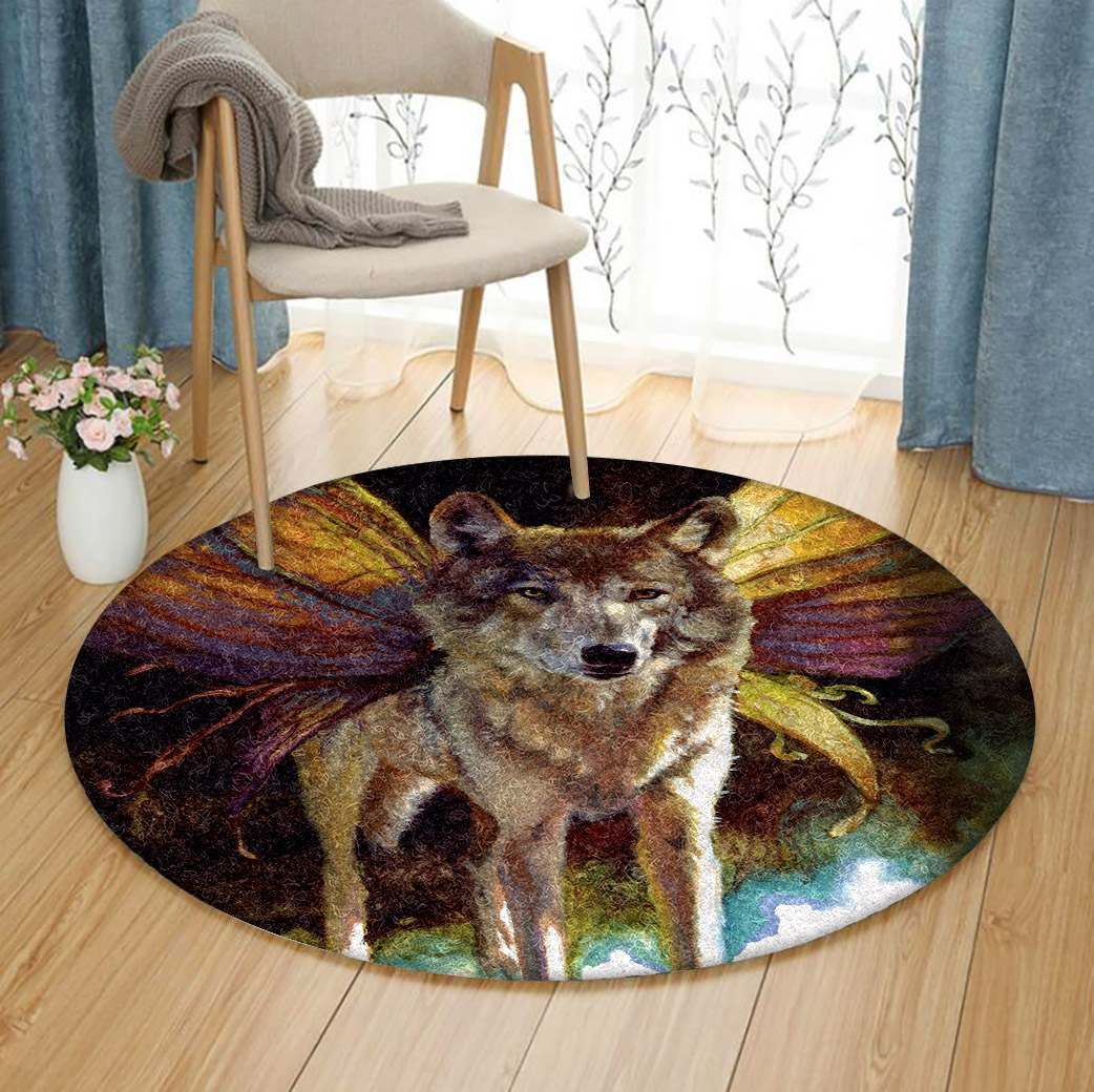 Wolf Round Carpet