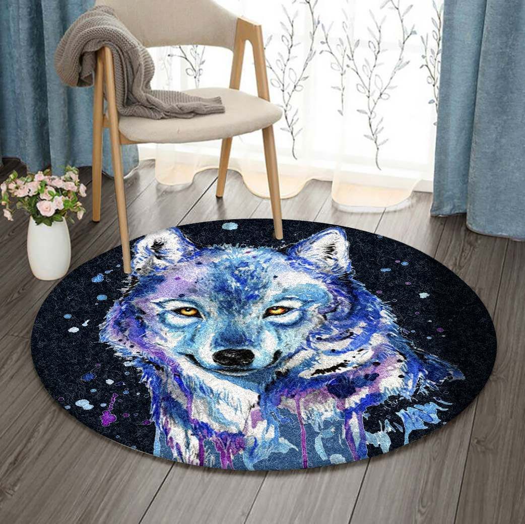 Wolf Round Carpet