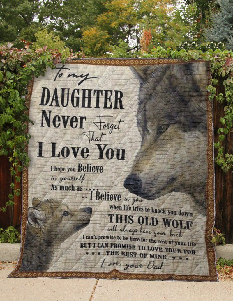 Wolf Dear Daughter Quilt Blanket DHC3112278TD
