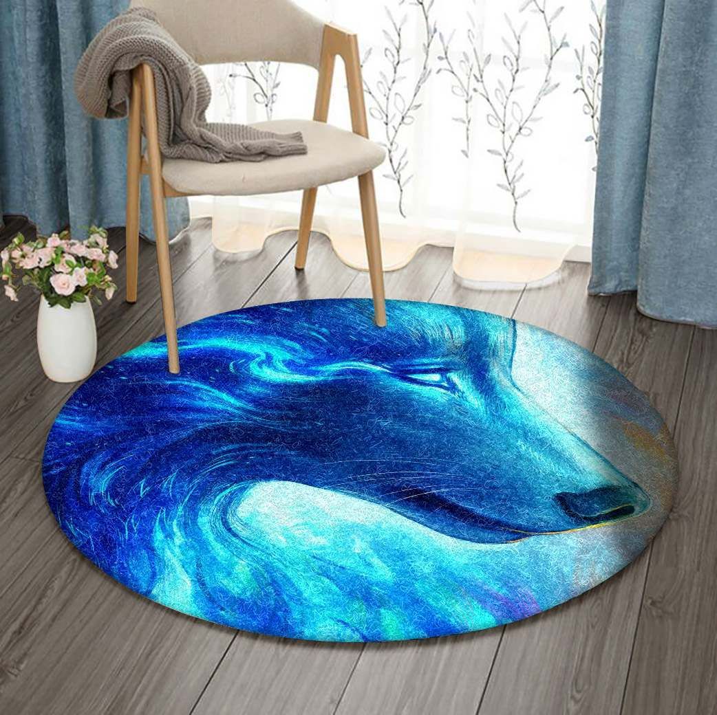 Wolf Round Carpet
